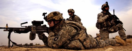 OIF Soldiers in combat